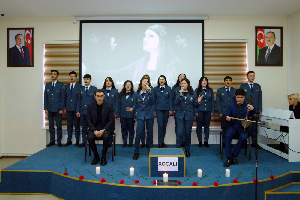 Gömrük Akademiyasında Xocalı soyqırımının 28-ci ildönümünə həsr olunmuş anım tədbiri keçirilib - FOTO